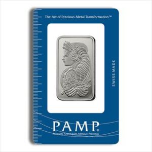 1 oz Platinum Bar - PAMP Suisse (Carded)