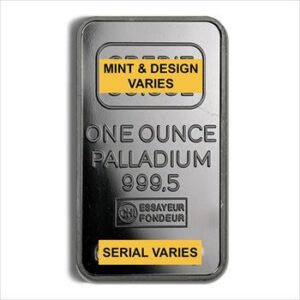 1 oz Palladium Bar - PAMP Suisse (Carded)